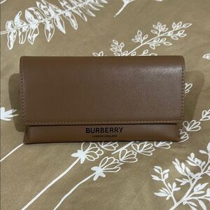 Burberry Tan sunglasses case